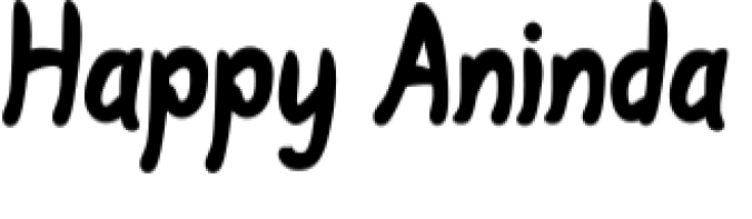 Happy Aninda Font Preview