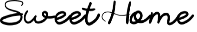 Sweet Home Font Preview