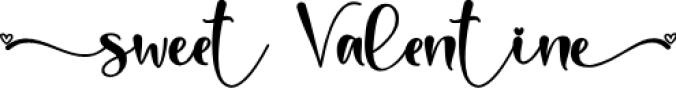 Sweet Valentine Font Preview