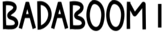 Badaboom Font Preview