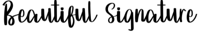 Beautiful Signature Font Preview