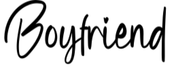 Boyfriend Font Preview