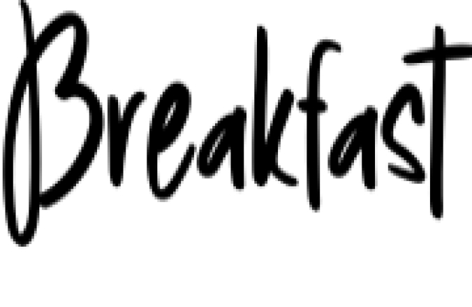 Breakfast Font Preview