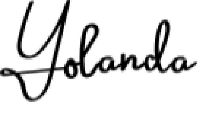 Yolanda Font Preview