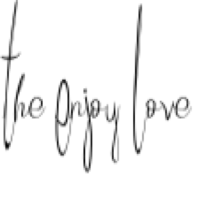 The Enjoy Love Font Preview