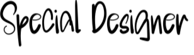 Special Designer Font Preview