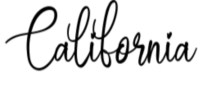 California Font Preview