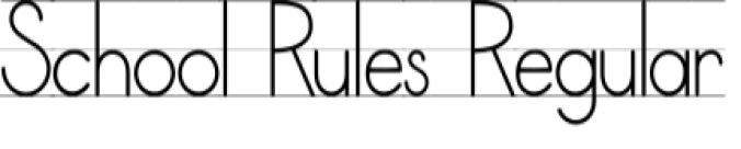 School Rules Font Preview