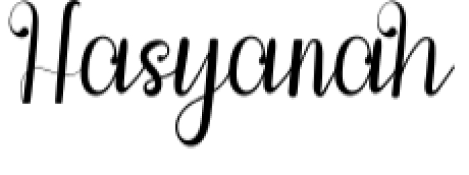 Hasyanah Font Preview