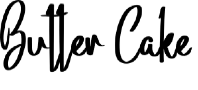 Butter Cake Font Preview