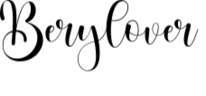 Berylover Font Preview