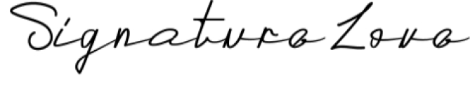 Signature Love Font Preview