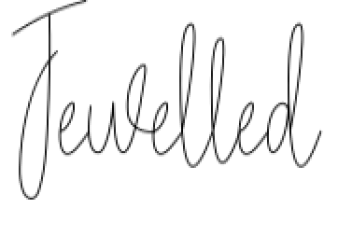 Jewelled Font Preview