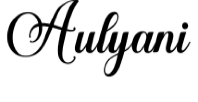 Aulyani Font Preview