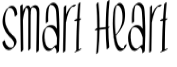 Smart Heart Font Preview