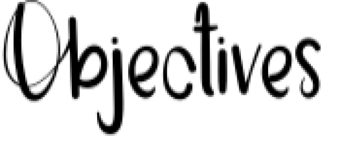 Objectives Font Preview