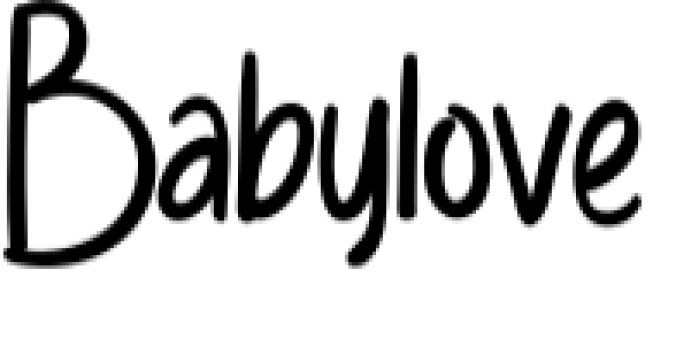 Babylove Font Preview