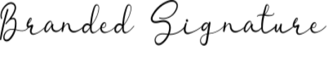 Branded Signature Font Preview