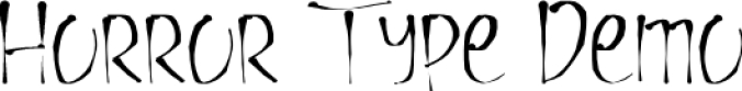 Horror Type Font Preview