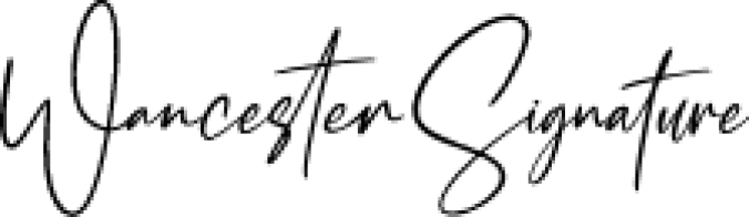 Wancester Signature Font Preview