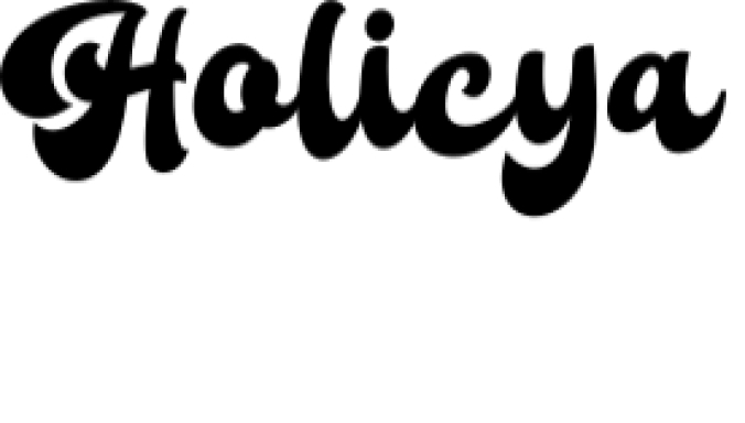 Holicya Font Preview