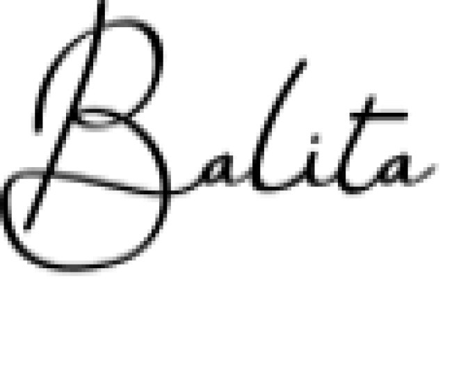 Balita Font Preview