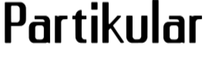 Partikular Font Preview