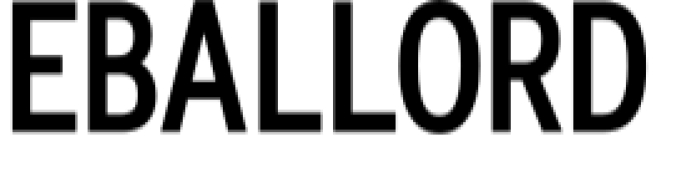 Eballord Font Preview