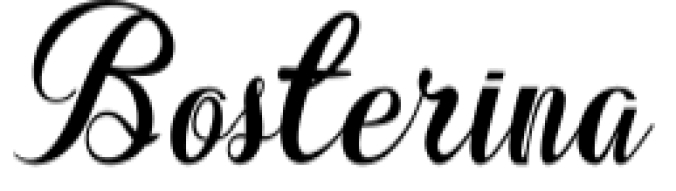 Bosterina Font Preview