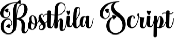 Rosthila Font Preview