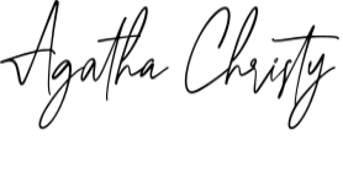 Agatha Christy Font Preview
