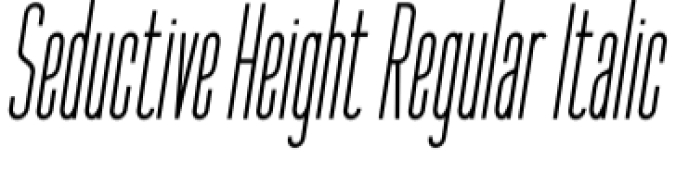 Seductive Height Font Preview