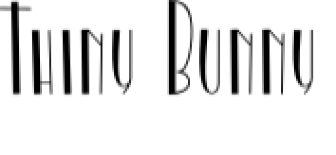 Thiny Bunny Font Preview