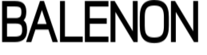 Balenon Font Preview
