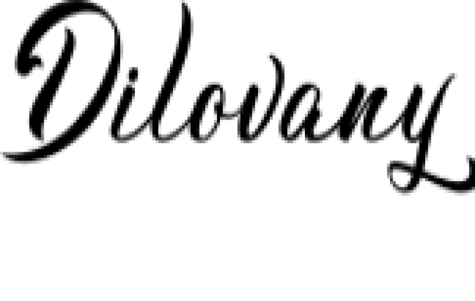 Dilovany Font Preview