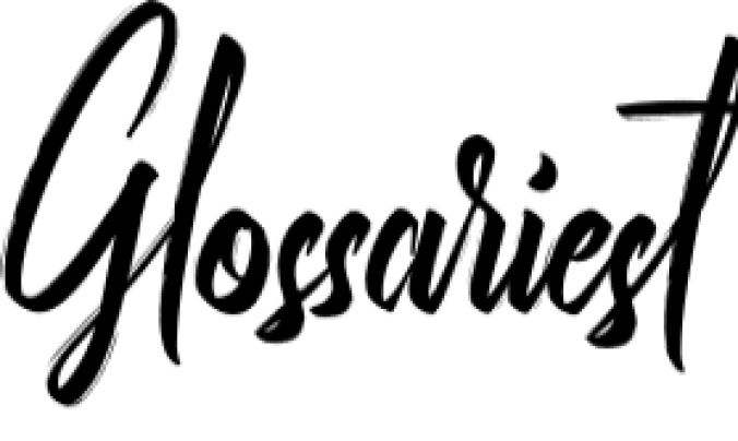 Glossariest Font Preview