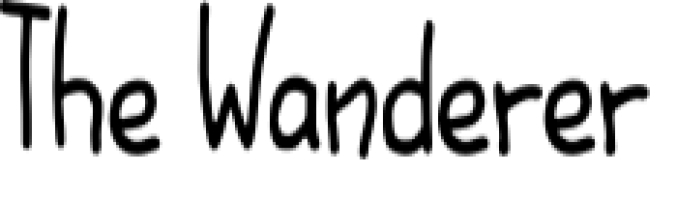 The Wanderer Font Preview