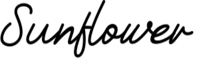 Sunflower Font Preview