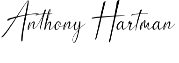 Anthony Hartman Font Preview