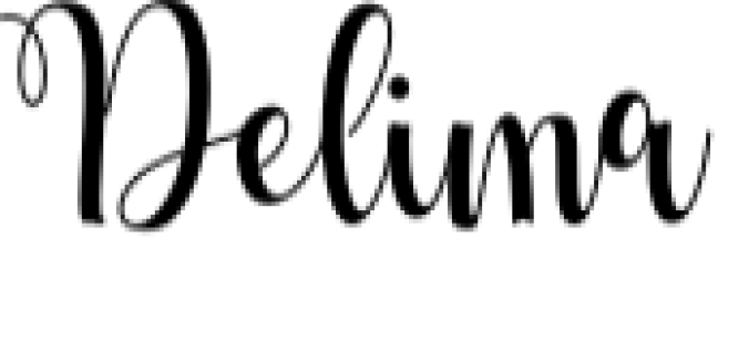 Delima Font Preview