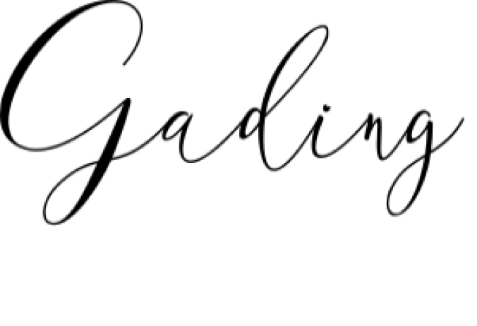 Gading Font Preview