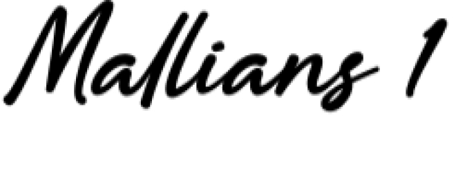 Mallians Font Preview