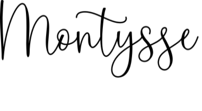 Montysse Font Preview