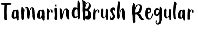 Tamarind Brush Font Preview