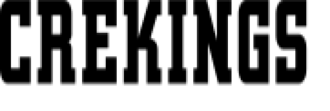 Crekings Font Preview