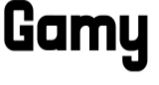 Gamy Font Preview