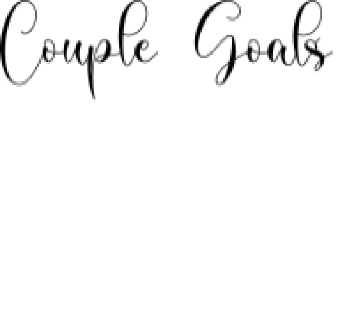 Couple Goals Font Preview