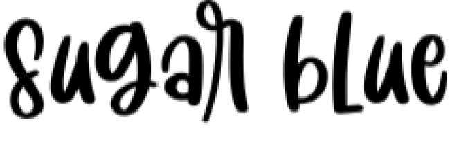 Sugar Blue Font Preview