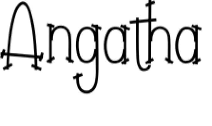 Angatha  Nathanya Font Preview