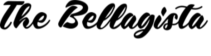 The Bellagista Font Preview